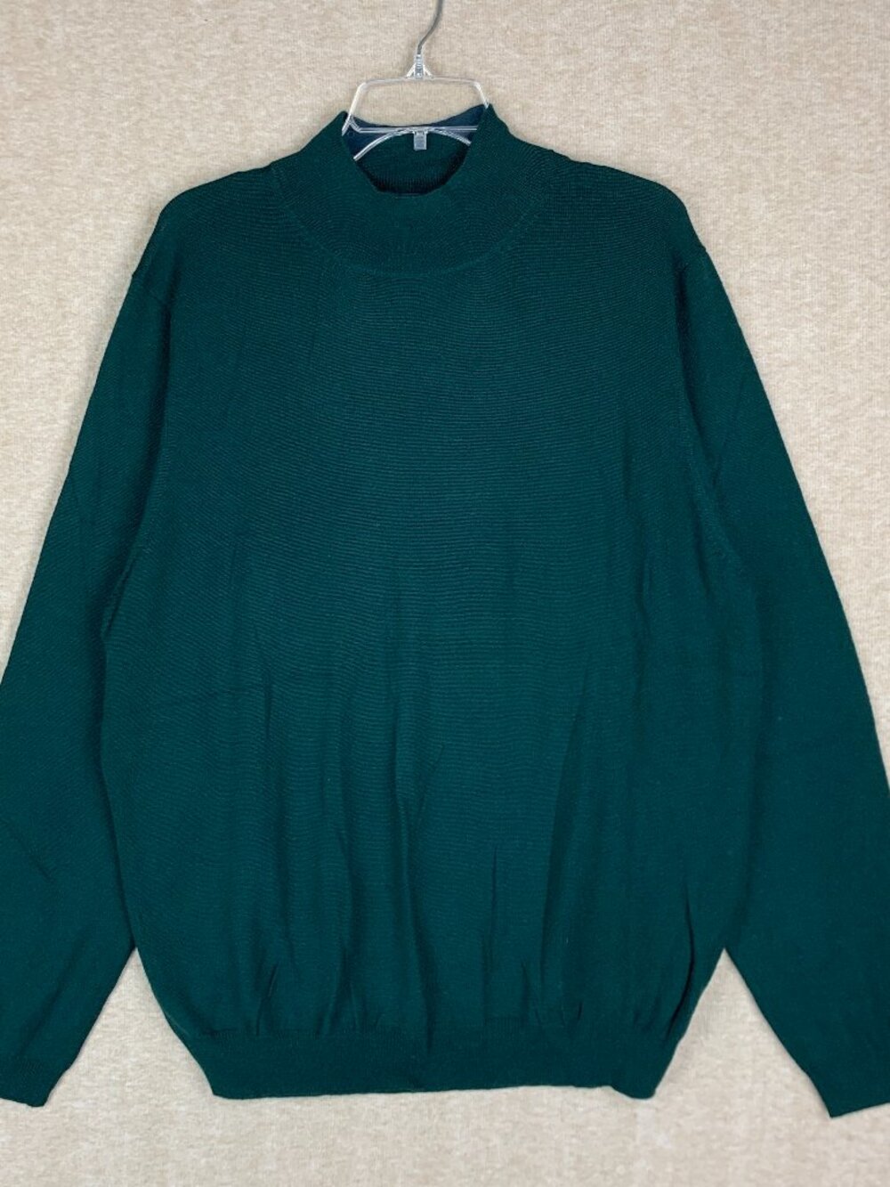 Vintage Brooks Brothers Sweater Men XL Merino Wool Mock Roll Neck Old Money Ivy